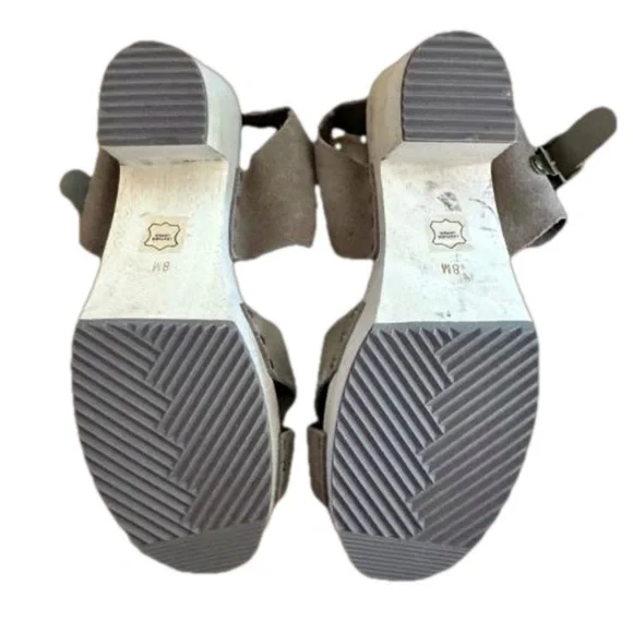 NWOT LOFT Suede Swedish Clog Sandal Missy Desert Khaki Size 8 - Picture 8 of 16